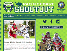 Tablet Screenshot of pacificcoastlaxshootout.com